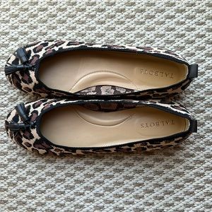 Leopard ballet flat shoes